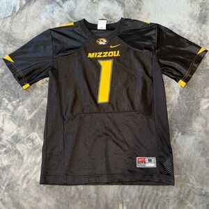 Nike Black and Yellow Mizzou Men's Jersey
